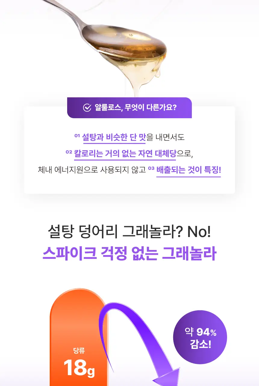 [저당/고단백] 레디블룸 프로틴 그래놀라 핸디팩 30g 5종 택1 상세페이지 4